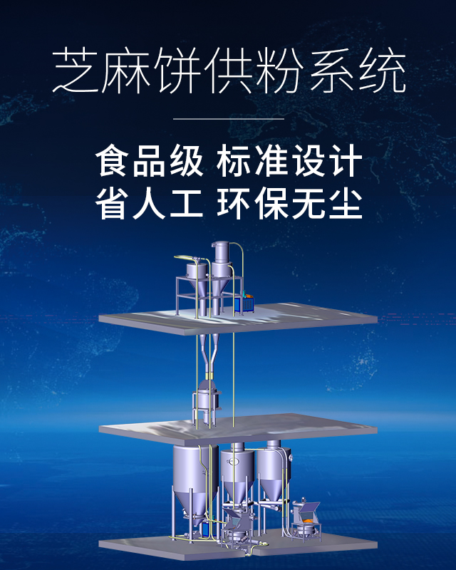 芝麻饼供粉系统
