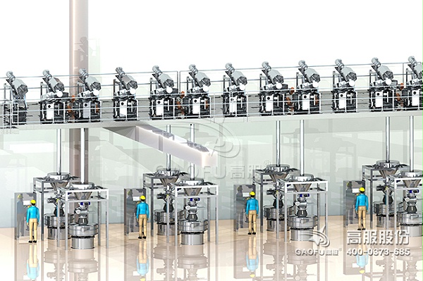 供料系统案例3D图