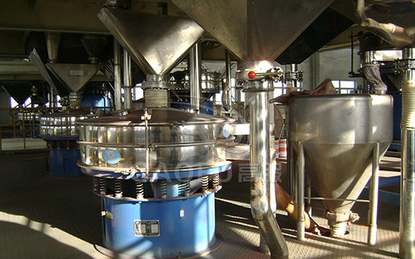 合金粉筛分现场